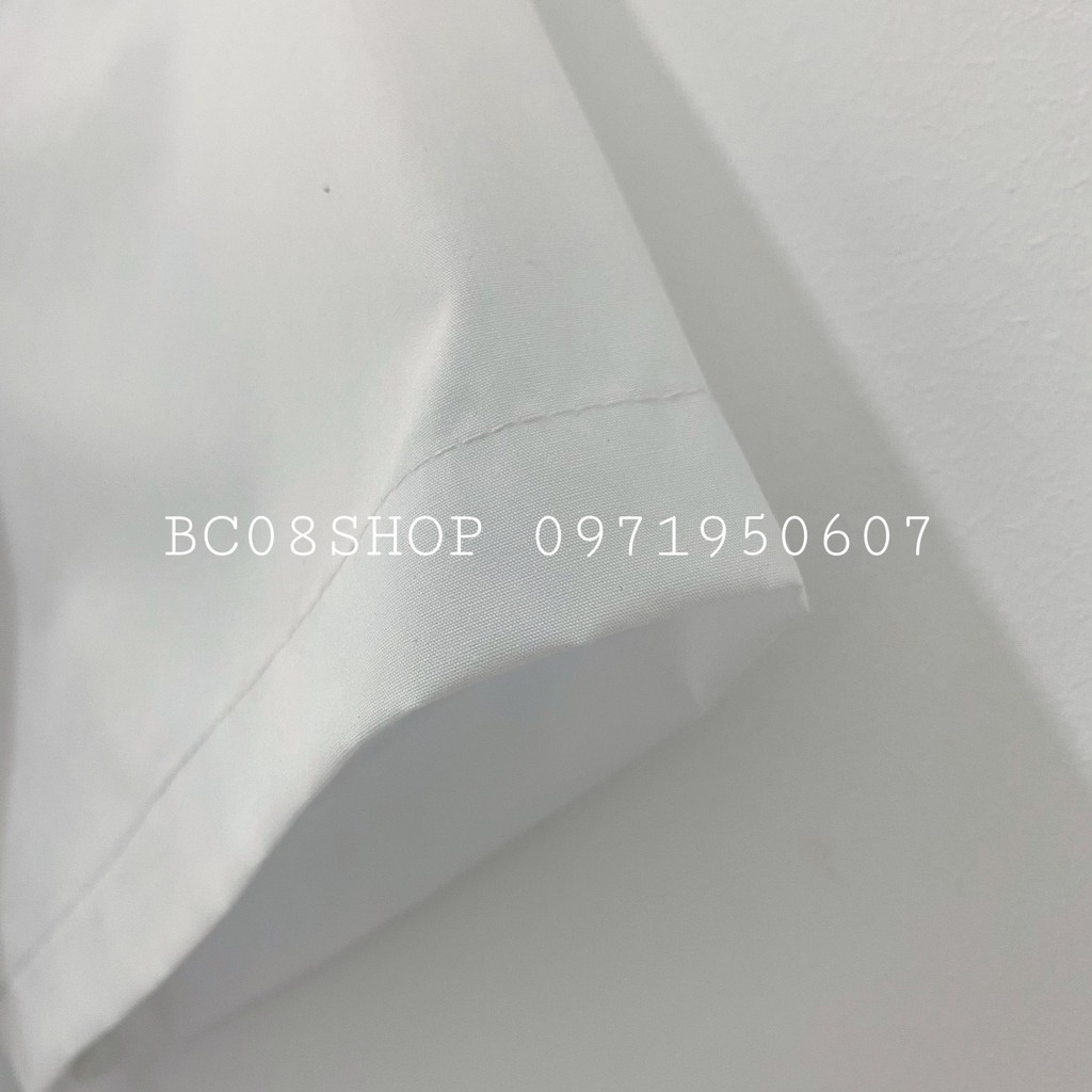 Áo Sơ Mi Túi Hộp Unisex Basic 2 màu Đen Trắng có size dáng rộng - BC102 #8