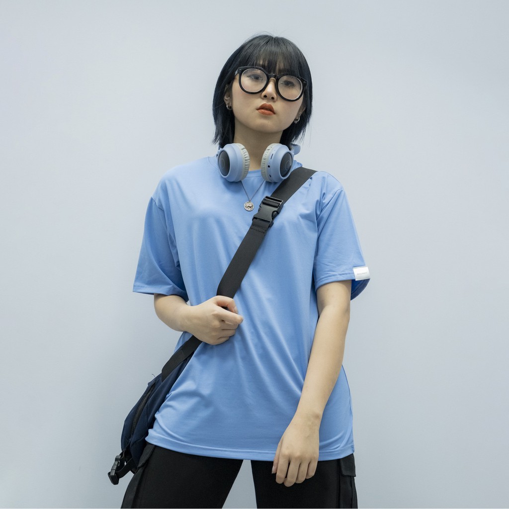 Áo thun Unisex  Basic Tee phông trơn nam nữ tay lỡ Free size form rộng 10 màu thương hiệu Meemdy | BigBuy360 - bigbuy360.vn