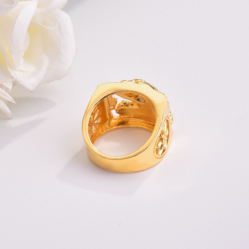 Nhẫn Đeo Tay Kim Loại Hình Rồng Cá Tính Cho Nam