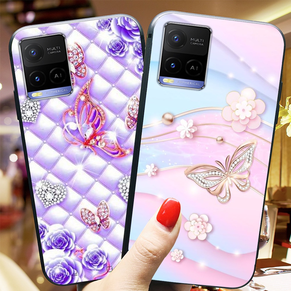 Ốp lưng điện thoại vivo y21 / y21s / y33s in hình phong cách nữ sang chảnh