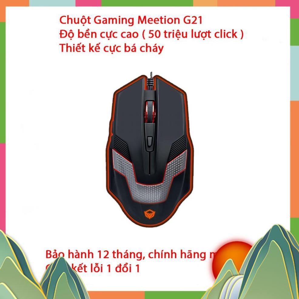 Chuột Gaming Meetion MT940 - Độ bền cực cao - Màu đen - Đèn led cực đẹp - Bảo hành 12 tháng - Cam kết lỗi 1 đổi 1 [ED]