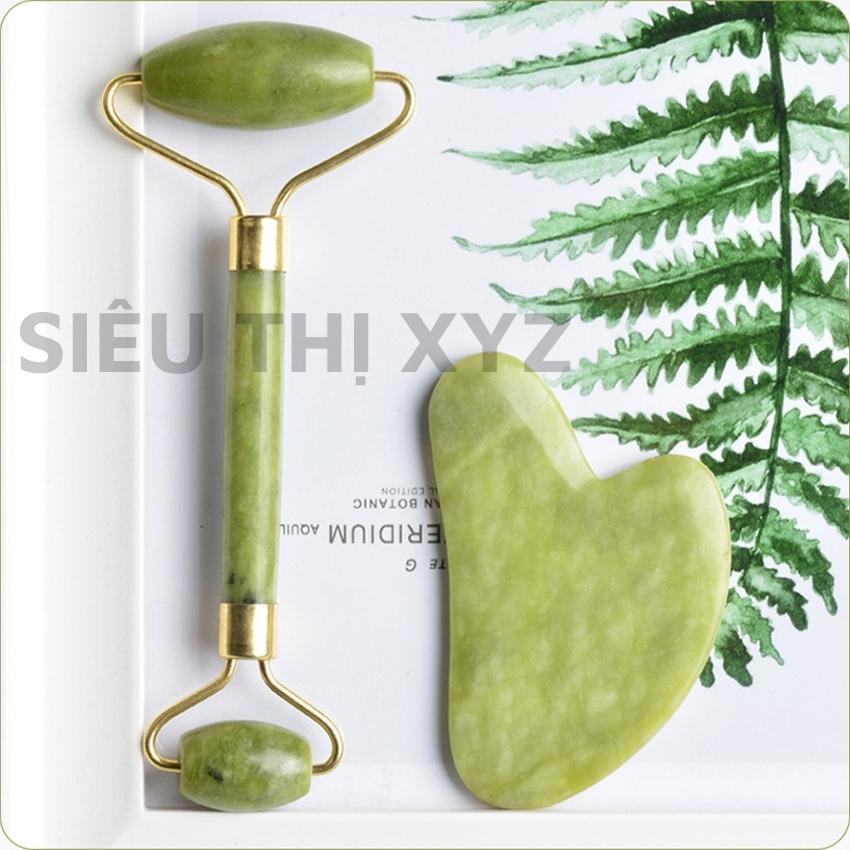 Cây Lăn Mặt Đá, Massage Mặt, Con Lăn Mát Xa Hai Đầu Bằng Đá Tự Nhiên Giúp Nâng Cơ, Mờ Nếp Nhăn Và Giảm Mỡ Body - Y88
