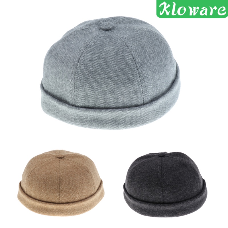Mũ Beanie Màu Xám Phong Cách Thủy Thủ Cho Nam Nữ
