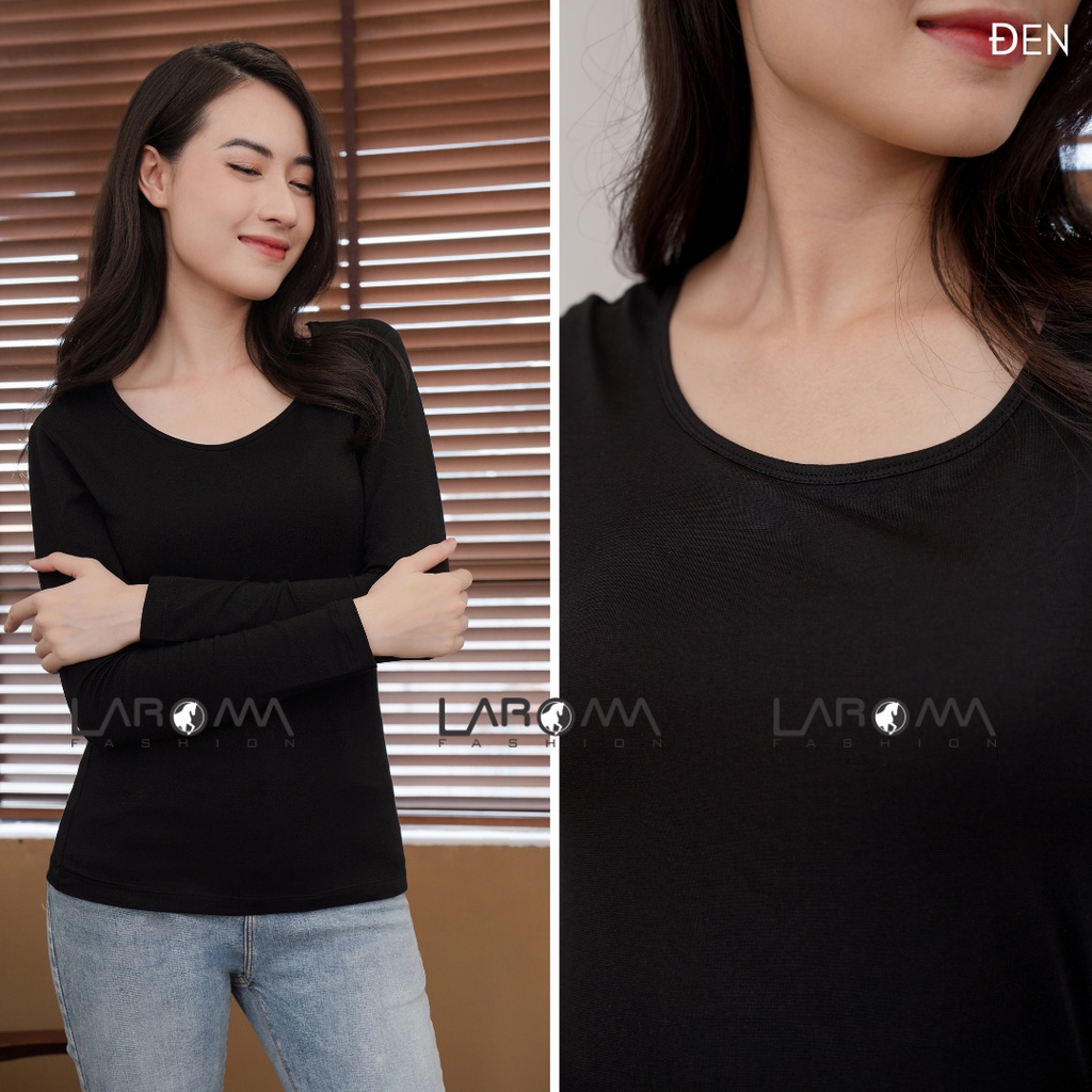 Áo giữ nhiệt nữ cổ thấp Laroma | Giữ ấm - Siêu đàn hồi - Khử mùi - co dãn