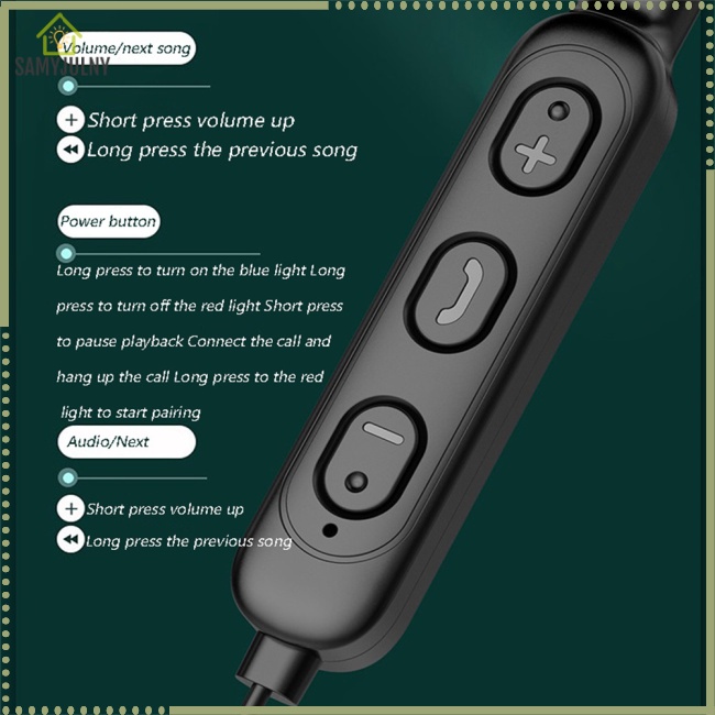 Tai Nghe Treo Vành Cổ Thể Thao Kết Nối Bluetooth 5.1 Không Dây Famy Julny B6
