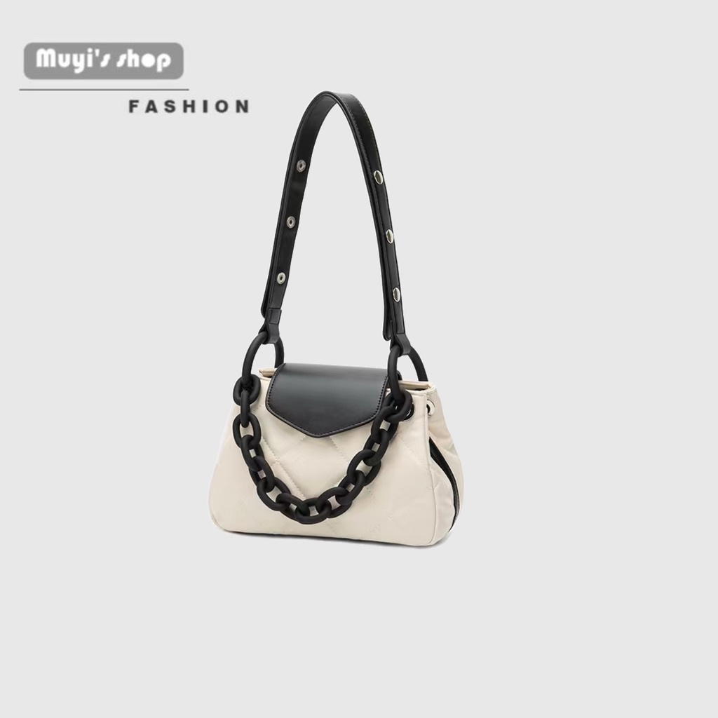 Túi Đeo Chéo Thêu Họa Tiết Hình Thoi Phong Cách Mới Cho Nữ