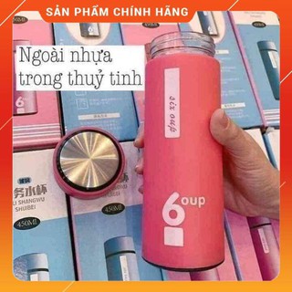 [HÀNG SIÊU TỐT] XẢ KHO Bình nước 6UP 450ml lõi thủy tinh tuyển sỉ sll