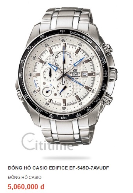 Đồng hồ nam CASIO Edifice WR100m