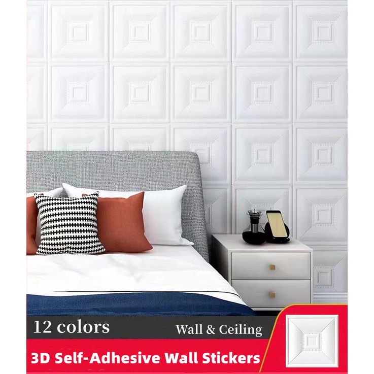 Miếng Dán Tường Bằng Xốp XPE 3D Tự Dính Chống Thấm Nước Trang Trí Phòng Ngủ Cho Bé DIY Mới