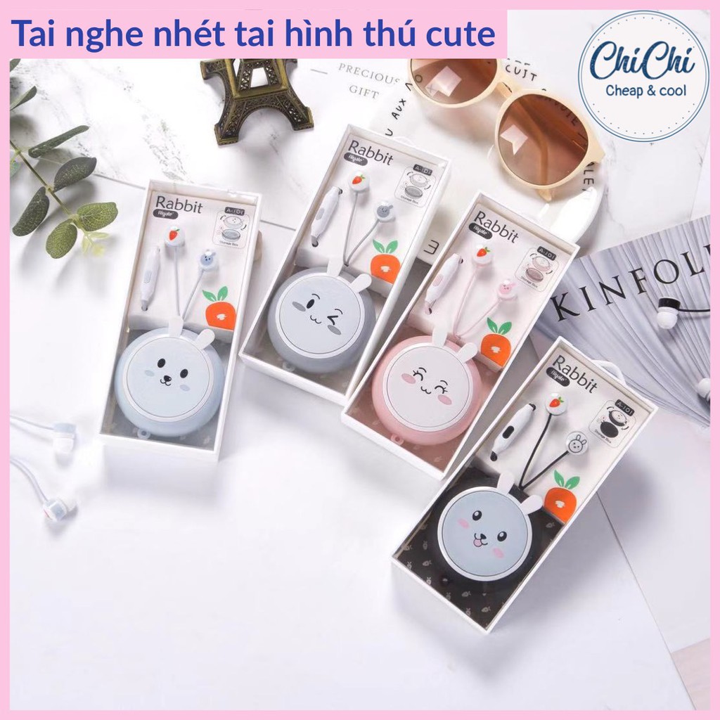 TAI NGHE NHÉT TAI TN005 ChiChi hình thú siêu cute,icon cực dễ thương.Tai nghe có dây với âm thanh chất lượng