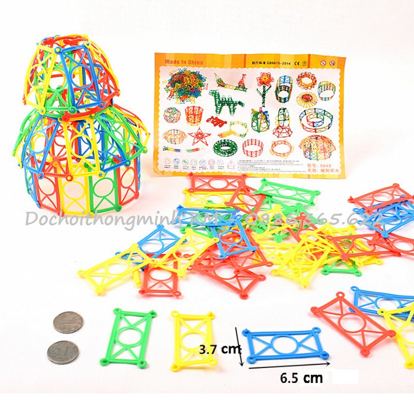 T49 - 200 chi tiết Lego hình chữ nhật có họa tiết lắp ghép thú vị