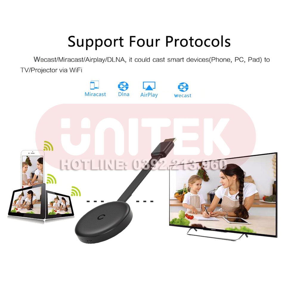 Thiết Bị HDMI Không Dây Kết Nối Điện Thoại Với TV Wireless G13B