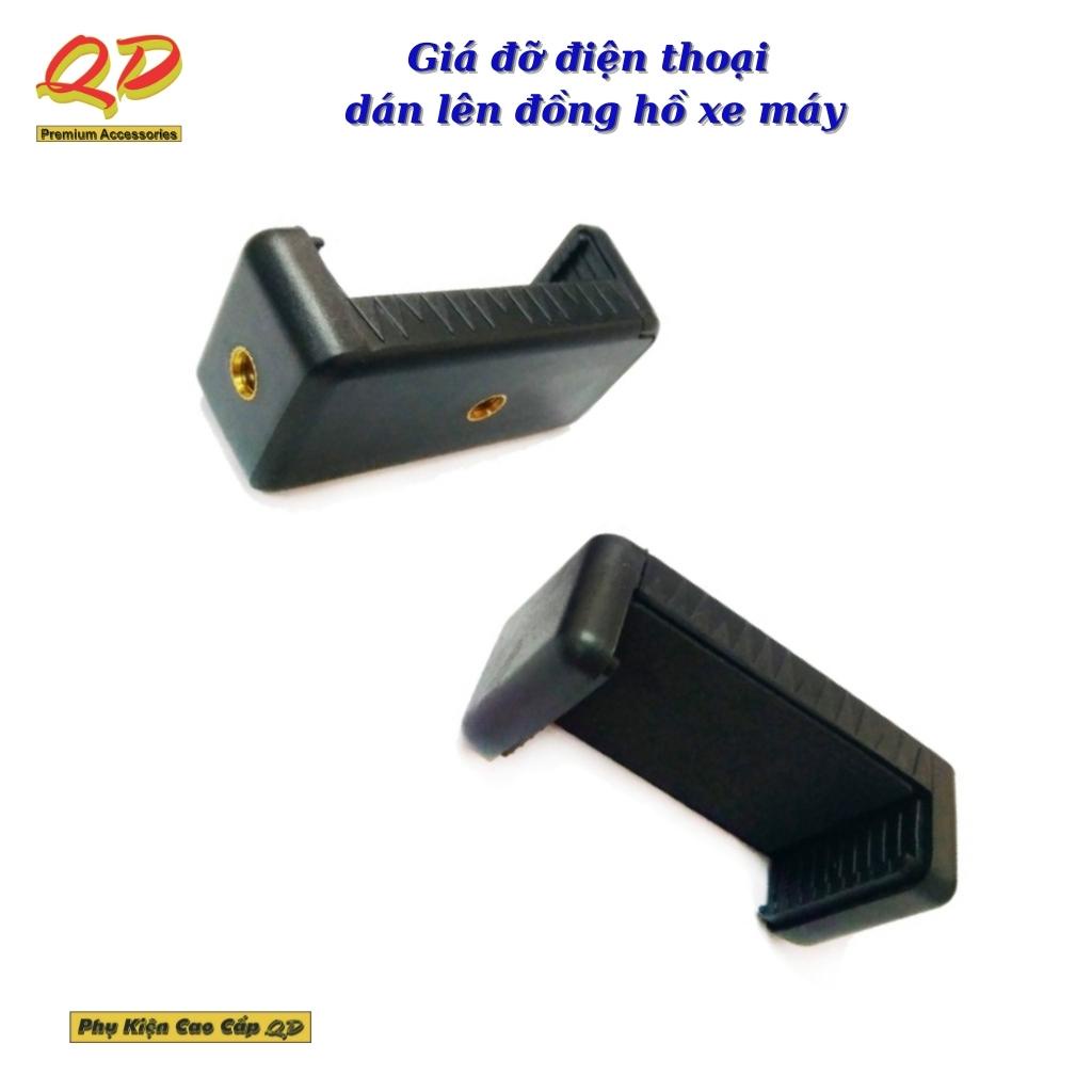 Giá đỡ điện thoại dán lên đồng hồ xe máy, kẹp điện thoại xe máy chắc chắn tặng kèm kéo dán 3M cao cấp