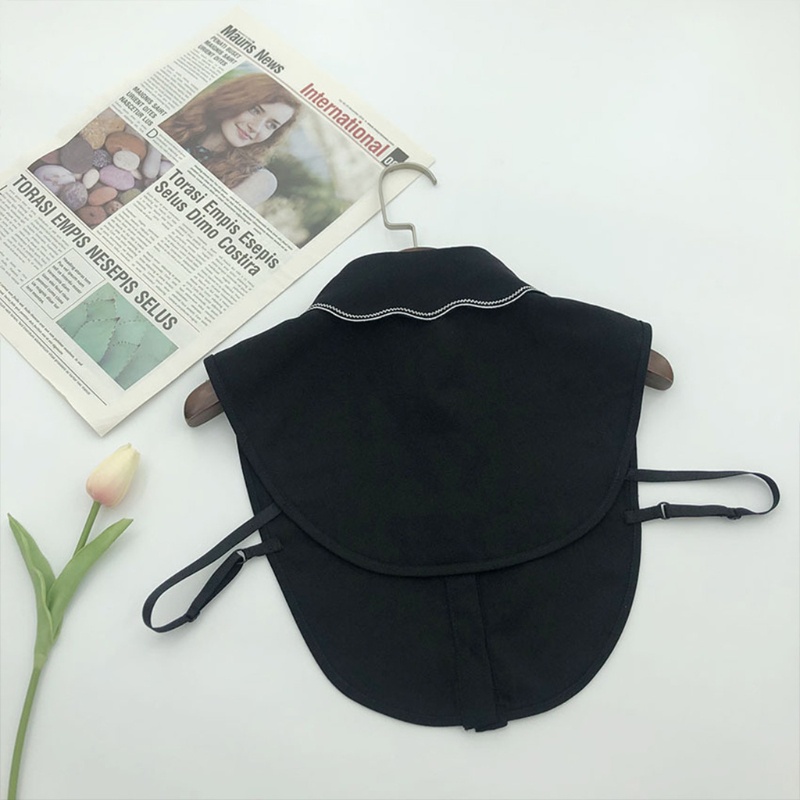 Cổ Áo Sơ Mi Giả Thêu Hoa Màu Trắng Đen 10mk Thanh Lịch Cho Nữ | BigBuy360 - bigbuy360.vn