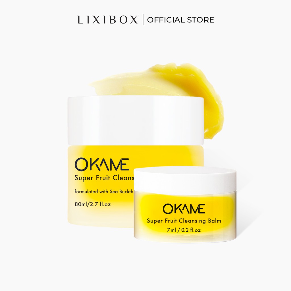 Combo Sáp Tẩy Trang Okame Super Fruit Cleansing Balm 80ml và mini size 7ml | BigBuy360 - bigbuy360.vn