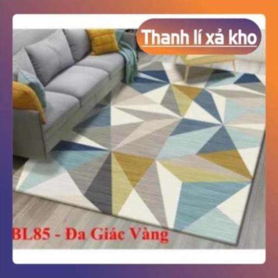 chăn ga giá rẻ Thảm trải sàn Sofa trang trí phòng khách Bali in 3D Nhung nỉ lì cao cấp phong cách hiện đại BL113