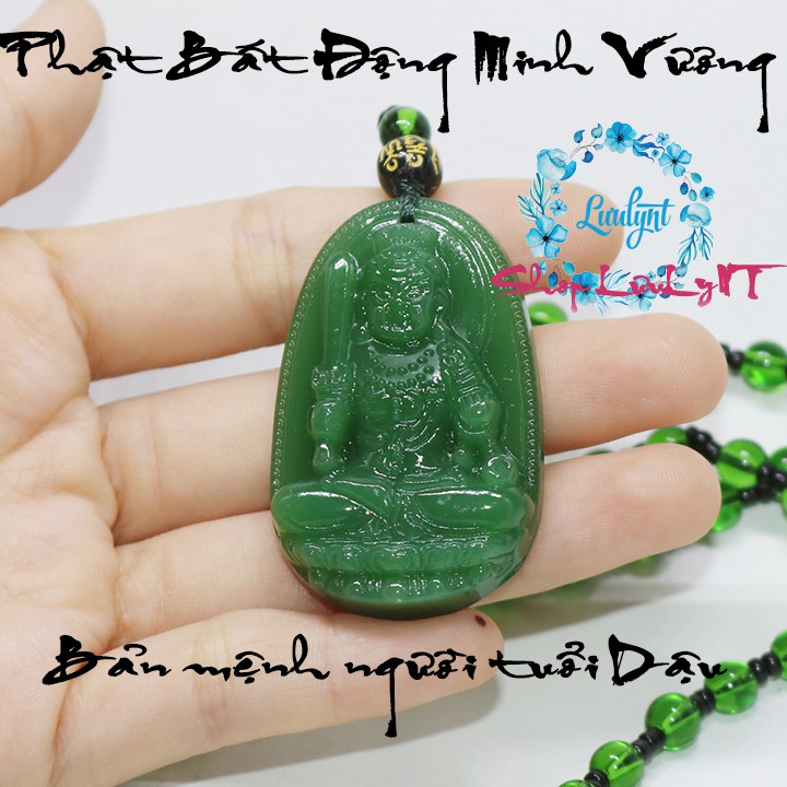 MIỄN PHI VẬN CHUYỂN - Chuỗi hạt đeo cổ mặt phật màu xanh - Phật bản mệnh 12 giáp cho bạn chọn - mặt phật - tượng phật