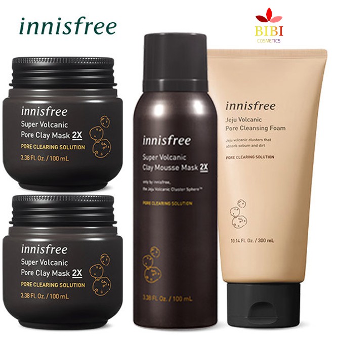 [Chính Hãng] MẶT NẠ TRO NÚI LỬA INNISFREE SUPER VOCANIC CLAY KOREA