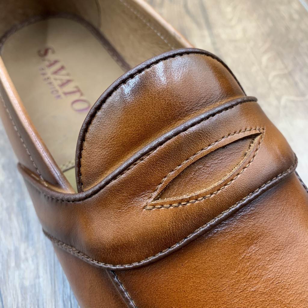 Giầy lười da bò nam phong cách lịch lãm 2021  + Tặng đón gót sừng cao cấp