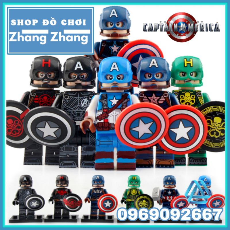 Đồ chơi Xếp hình mô hình Captain America Minifigures Koruit KT1031