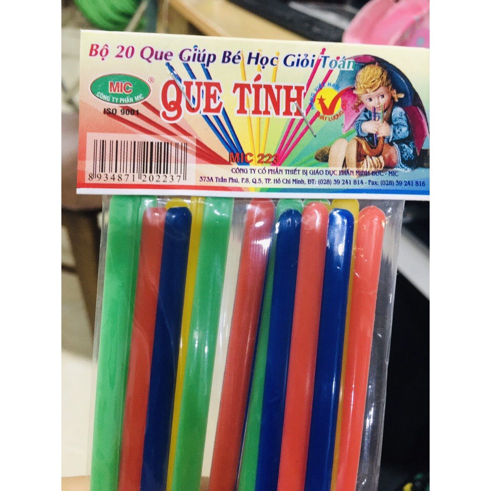 Bộ Que Tính Toán Hình Học Tập Đếm Nhiều Màu Giúp Bé Làm Quen Phép Tính Học Tập Hiệu Quả Hơn