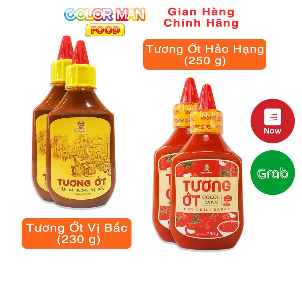 Tương Ớt Hảo Hạng Color Man Chai 250g thành phần ớt tươi đến 34% cao nhất thị trường hương tỏi và ớt lên men | BigBuy360 - bigbuy360.vn