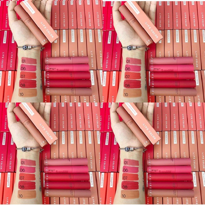 COMBO 5 Son Kem It's Skin Life Color Lip Crush Matte son siêu lì, lên môi đẹp