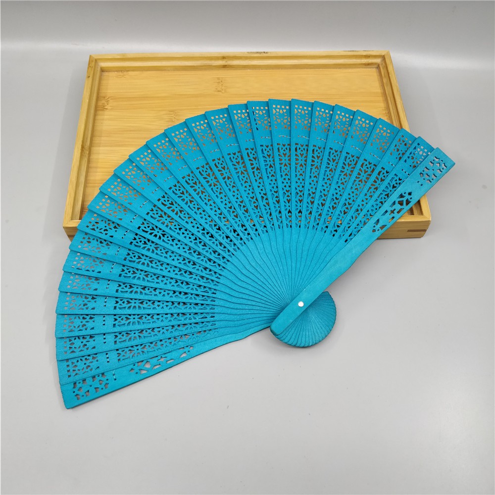 QUẠT GỖ CỔ TRANG ĐA MÀU SẮC