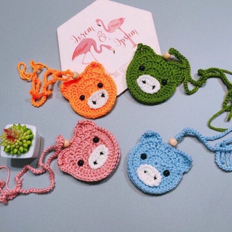 Túi Len Móc Đựng Tỏi Tránh Vía Cho Bé