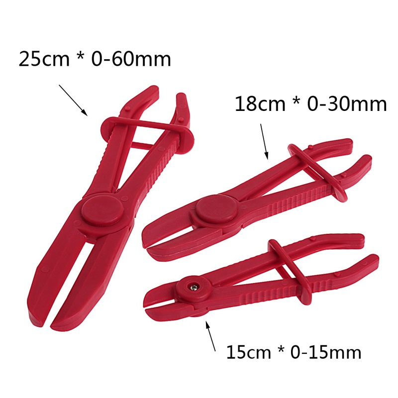 Set 3 Kìm Kẹp Ống Nhiên Liệu / Nước / Phanh Xe Đạp Bằng Nylon Hàng Mới
