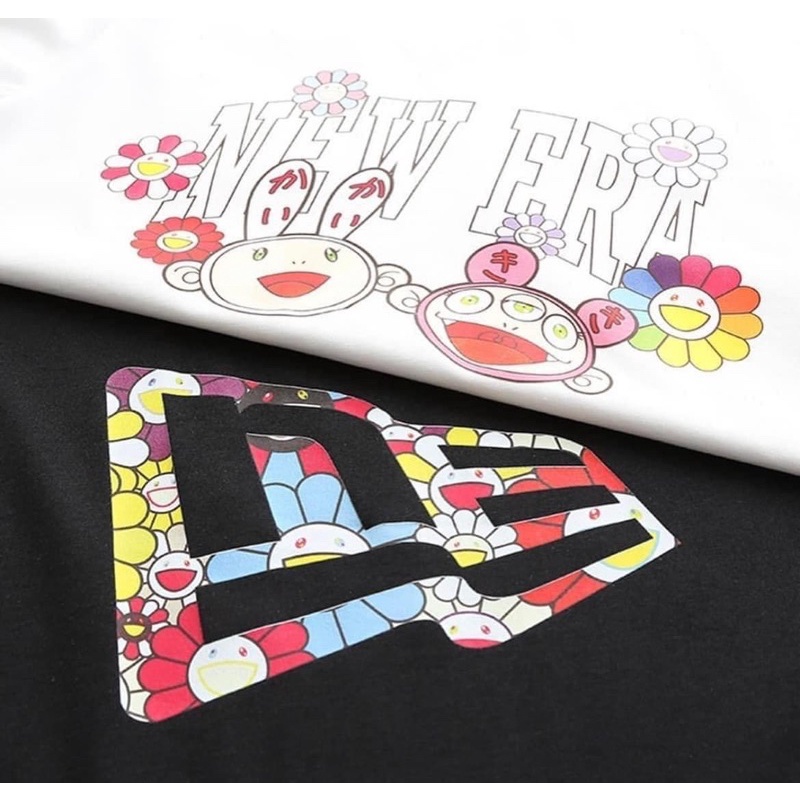 Áo New Era x Takashi Murakami trắng/đen