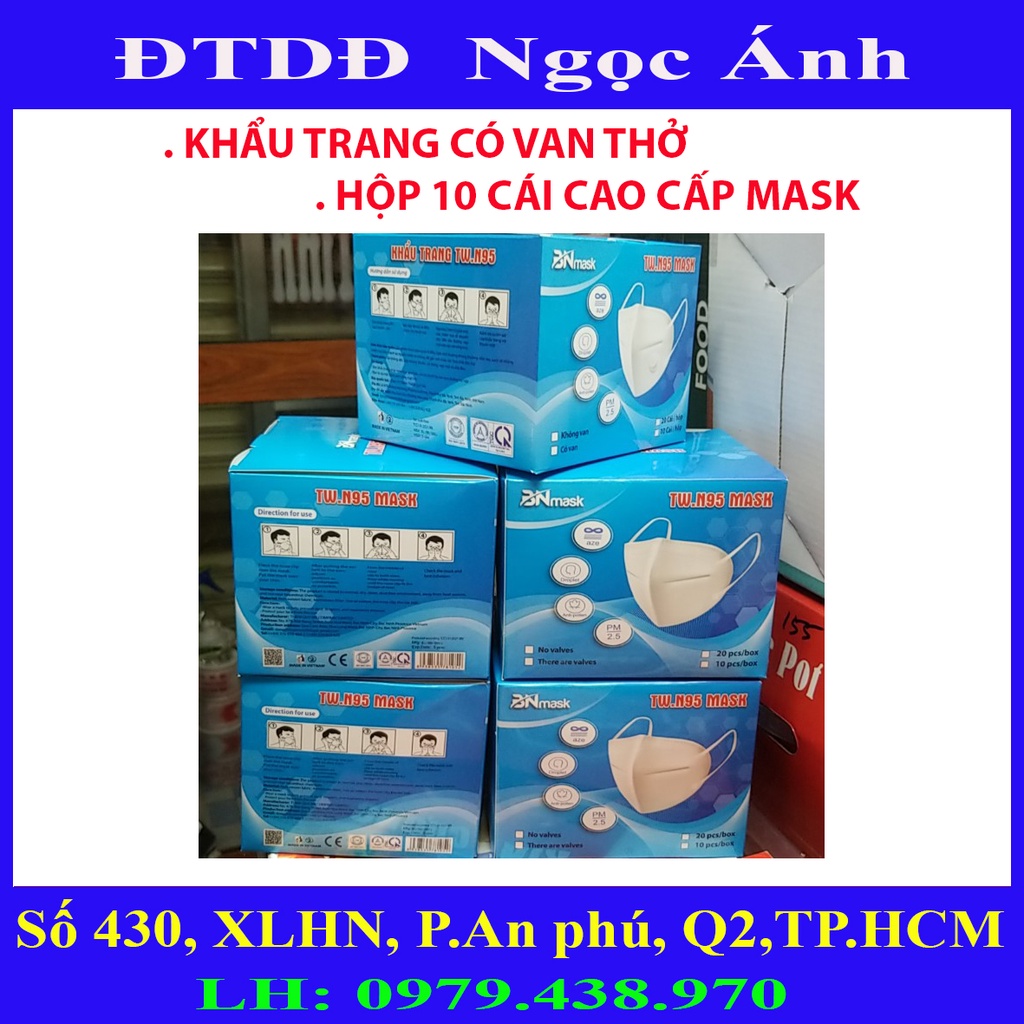 NaShop - Khẩu trang có van thở TW-N95 MASK