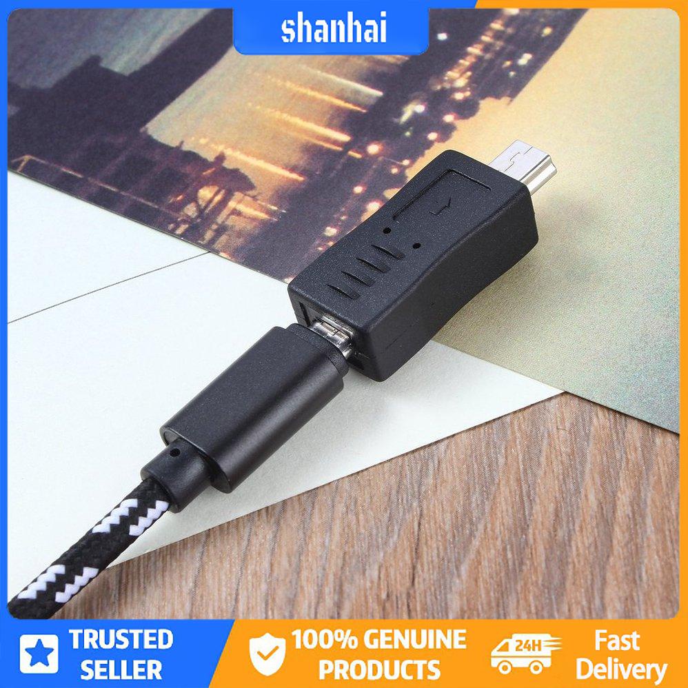 Đầu Chuyển Đổi Cổng Micro Usb Sang Đầu Cắm Mini Usb Màu Đen