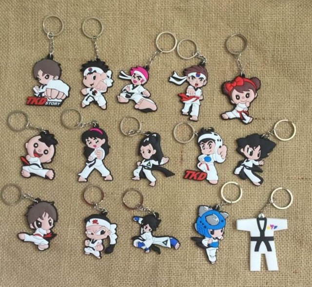 Móc khóa võ thuật chibi siêu cấp dễ thương