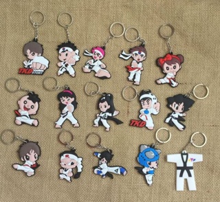 Móc khóa võ thuật chibi siêu cấp dễ thương
