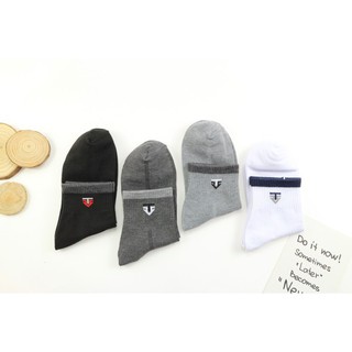 Tất cổ trung nam kháng khuẩn T&T Socks (combo 4 đôi) – NAM404