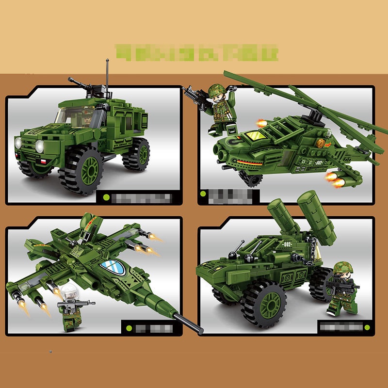 Bộ lắp ráp 81002 xe quân sự PCH191