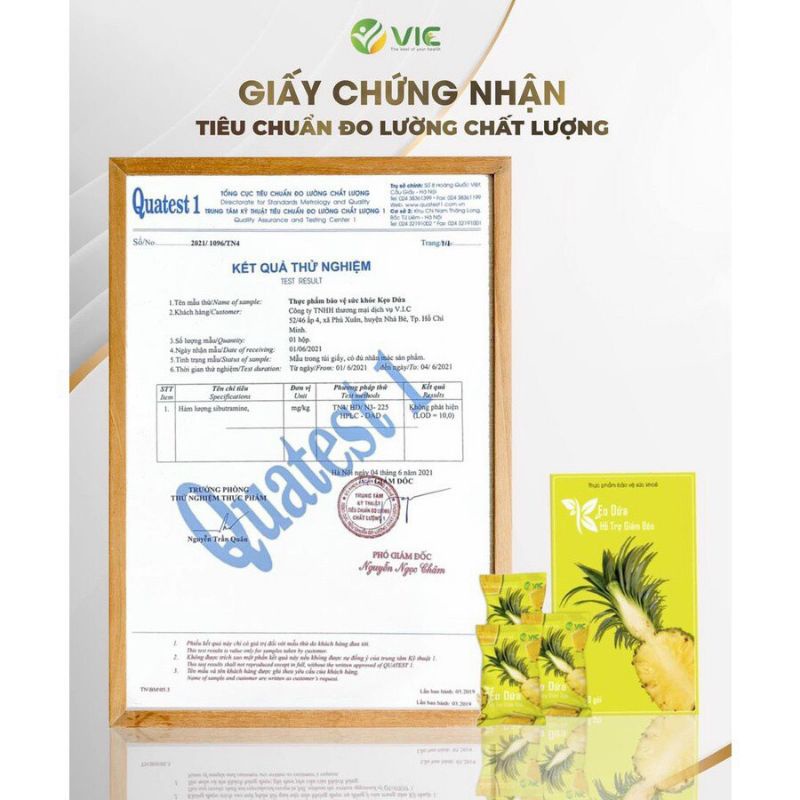 KẸO DỨA GIẢM CÂN PLUS VIC {CHÍNH HÃNG} 7 VIÊN