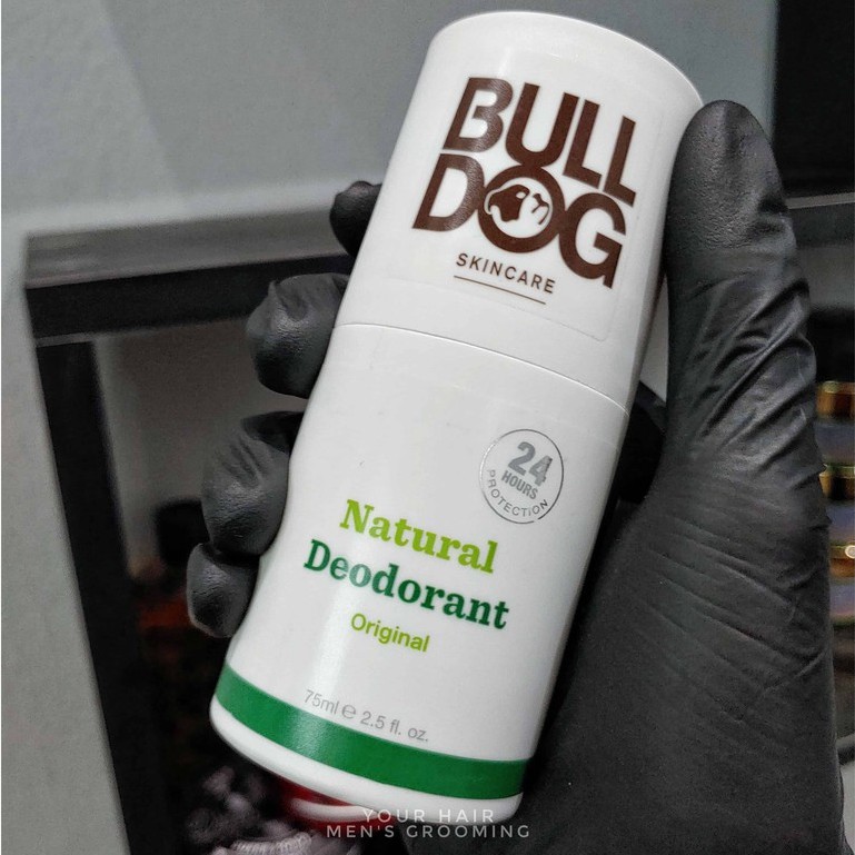 Lăn khử mùi Bulldog Original Natural Deodorant - 75ml | Mùi Thảo dược - Khử mùi 24 giờ