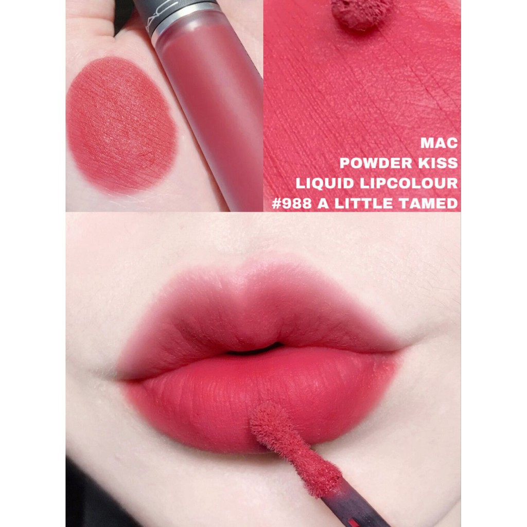 Son kem lì MAC Powder Kiss Liquid #989 #991 #998 #988