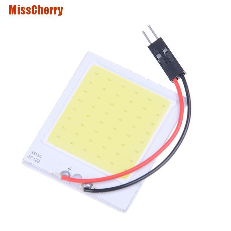 Bảng Đèn Led 48 Smd Cob 3w 12v Ánh Sáng Trắng Cho Xe Hơi