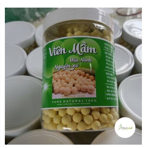 Viên đậu nành nguyên xơ 1kg gồm 2 hũ 500gram 2M938A