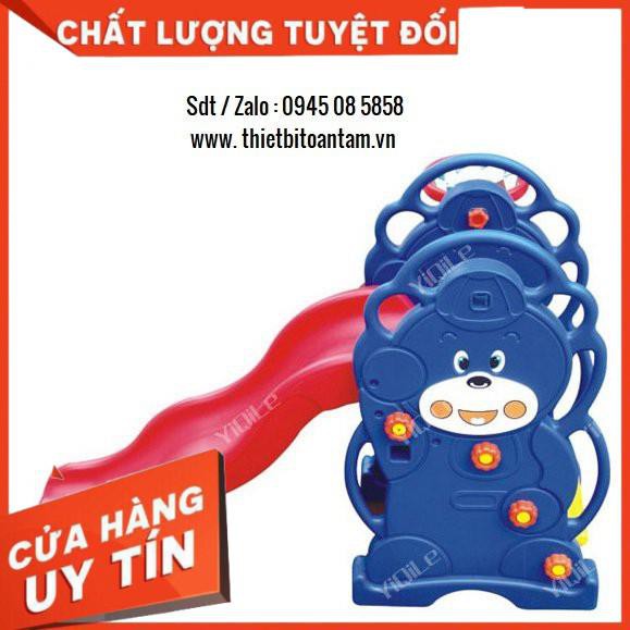 hàng chất lượng -  Chuyên cung cấp bộ cầu trượt kèm bóng rổ cho bé mầm non