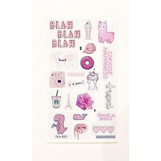 [Nhãn dán] ⚡ Sticker trang trí Vanz Pink