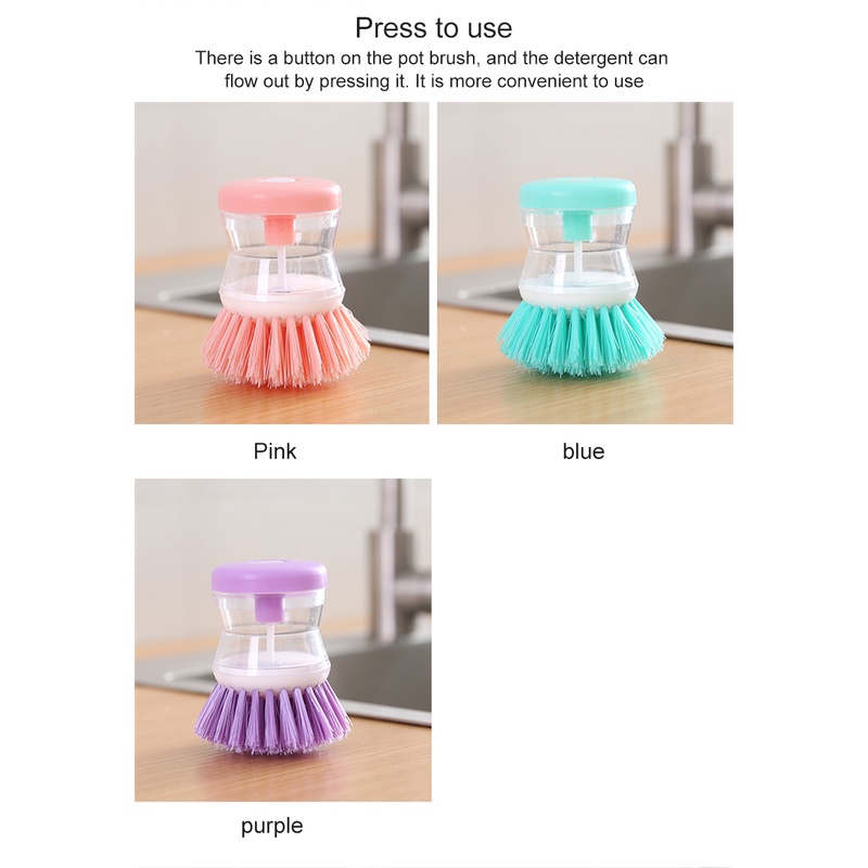 Bàn Chải Vệ Sinh Nhà Bếp 2 Trong 1 Tiện Lợi