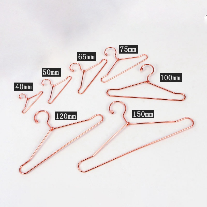 Set 10 Móc Treo Quần Áo Búp Bê Bằng Kim Loại