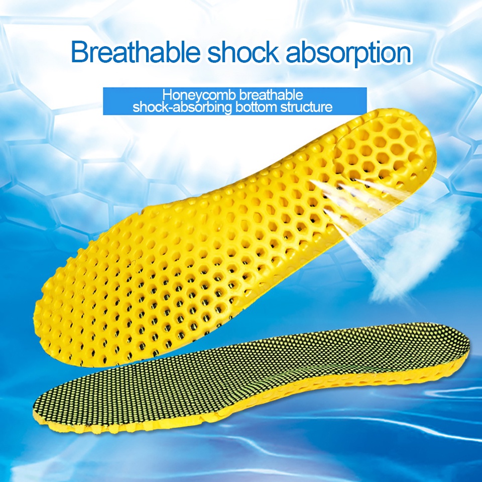 Miếng Lót Giày Sneaker Chạy Bộ Thoáng Khí Thấm Hút Mồ Hôi Không Trượt Bảo Vệ Bàn Chân