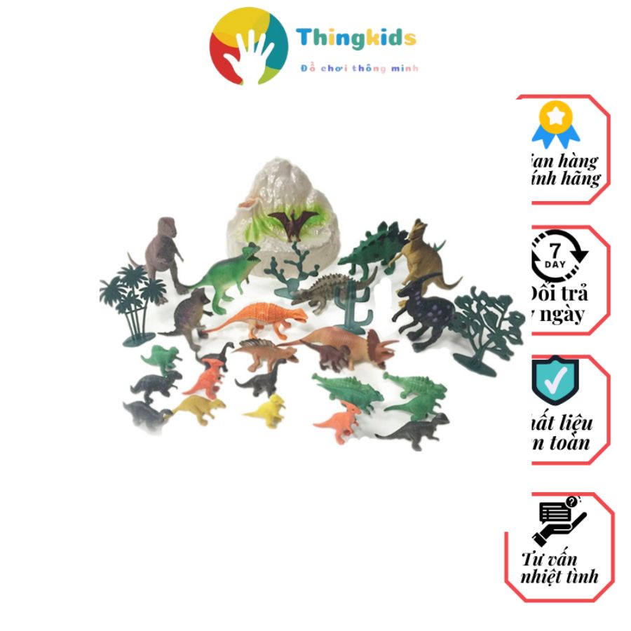 Bộ đồ chơi khủng long kèm phụ kiện - Thingkids