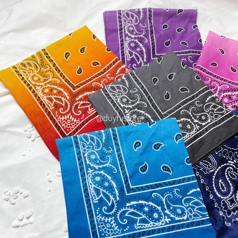 Khăn bandana turban vuông nhiều màu | DUYHI