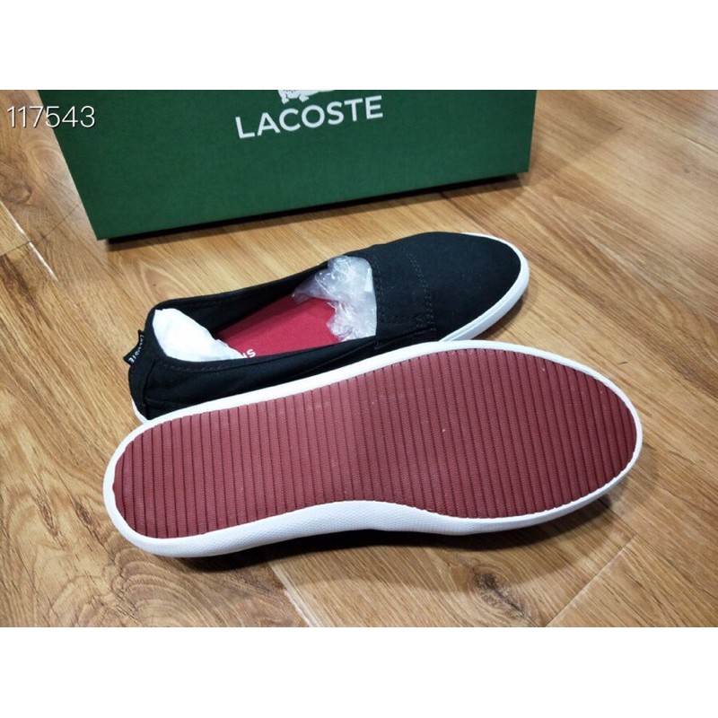 giày vải lười nữ thời trang gọn nhẹ lacoste